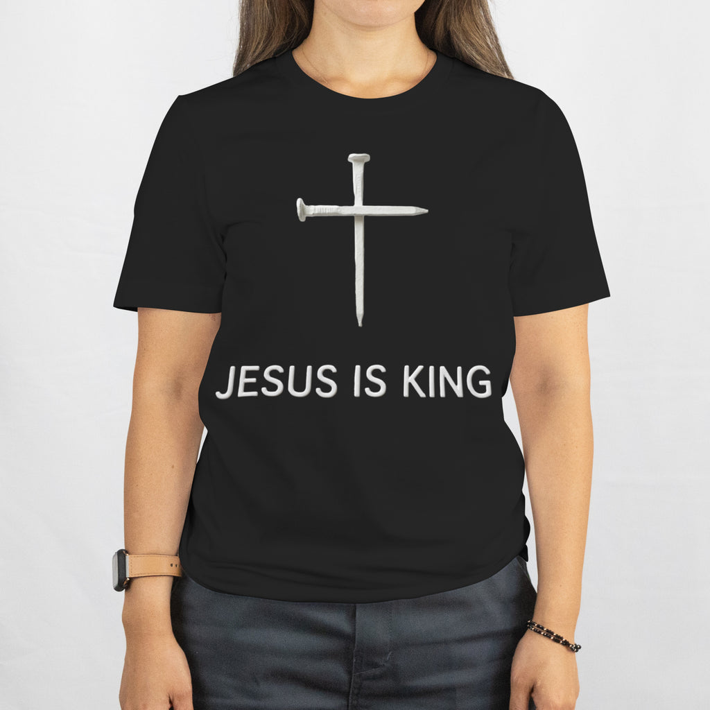 Jesus Is King Nail Cross Tee