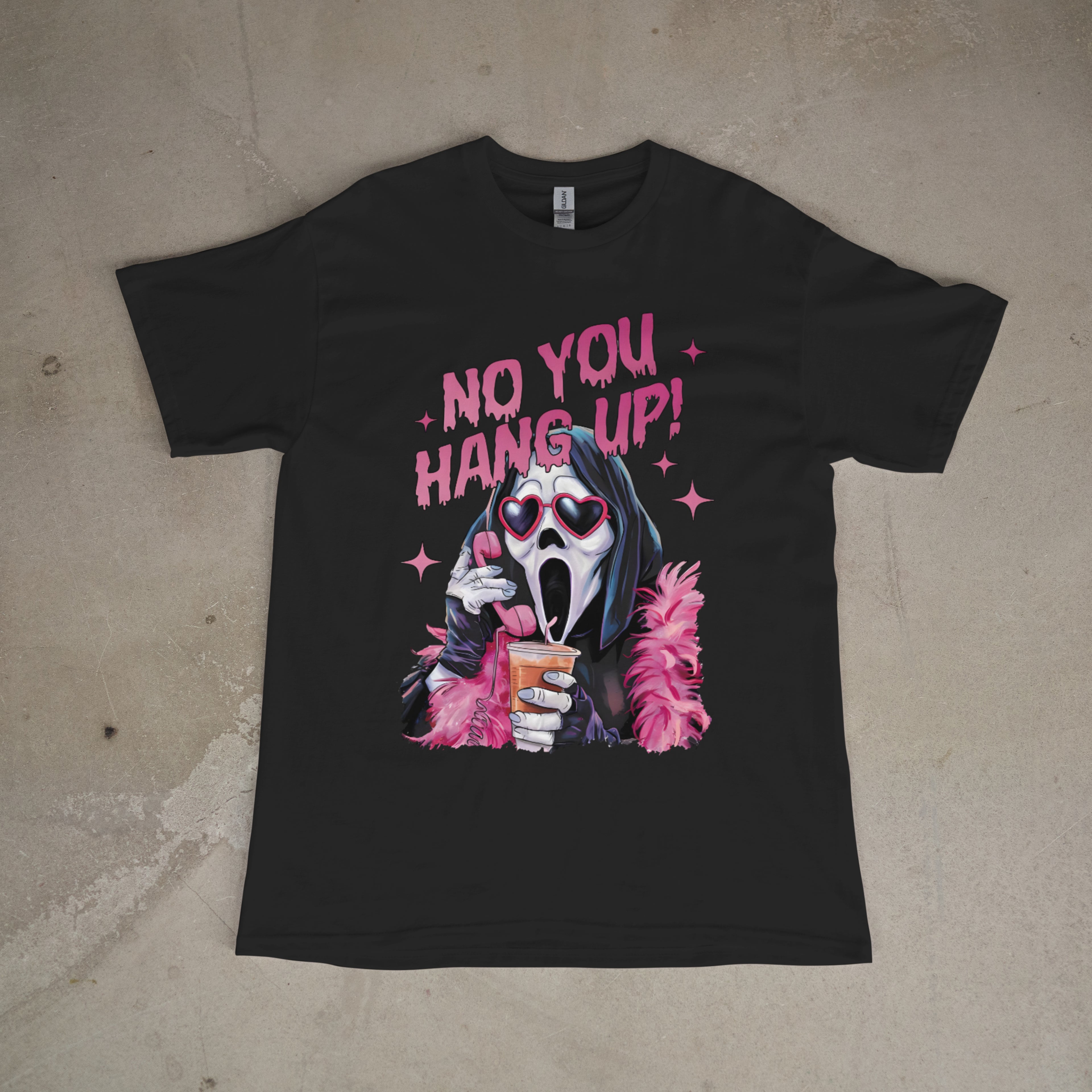 No You Hang Up! Ghostface Graphic Tee