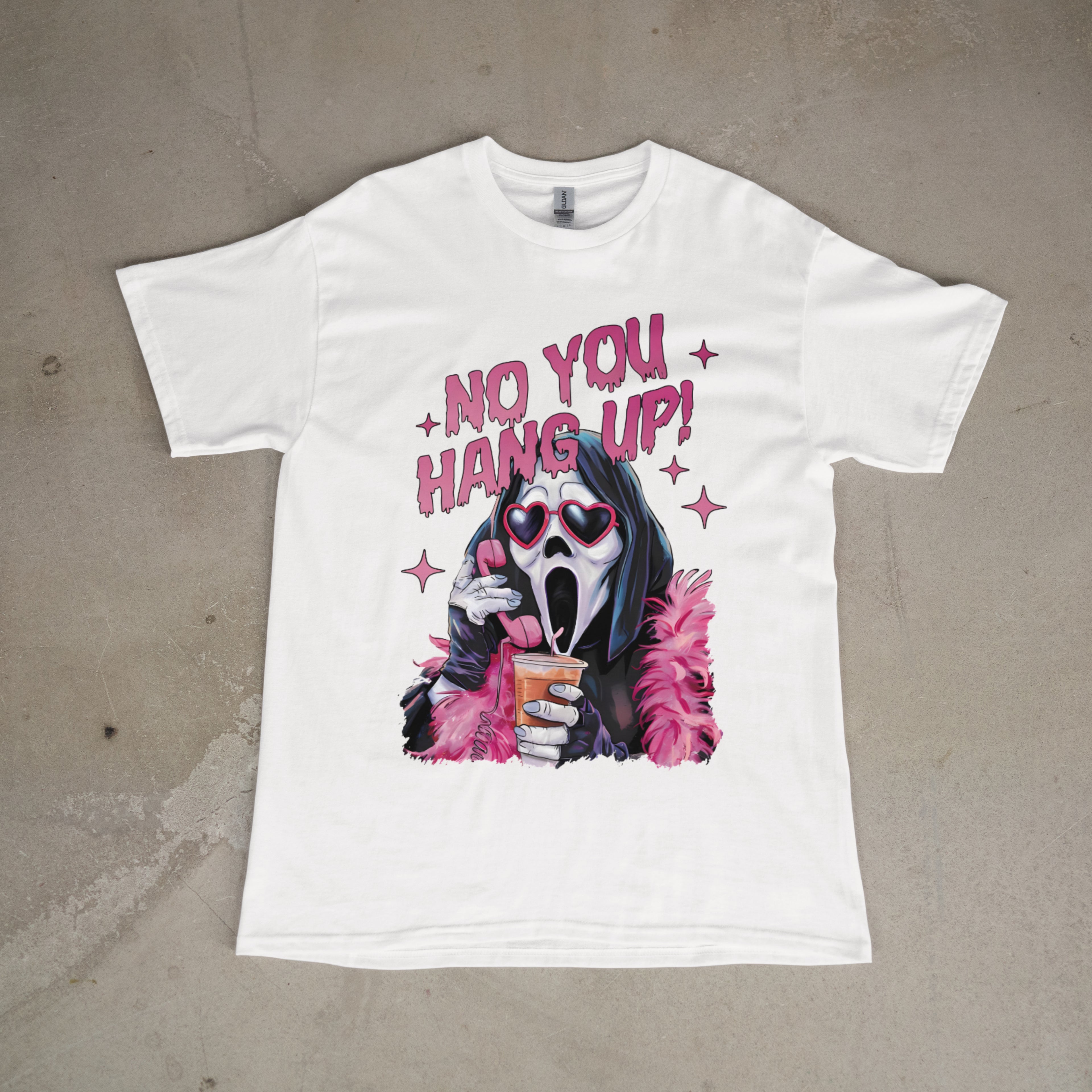 No You Hang Up! Ghostface Graphic Tee