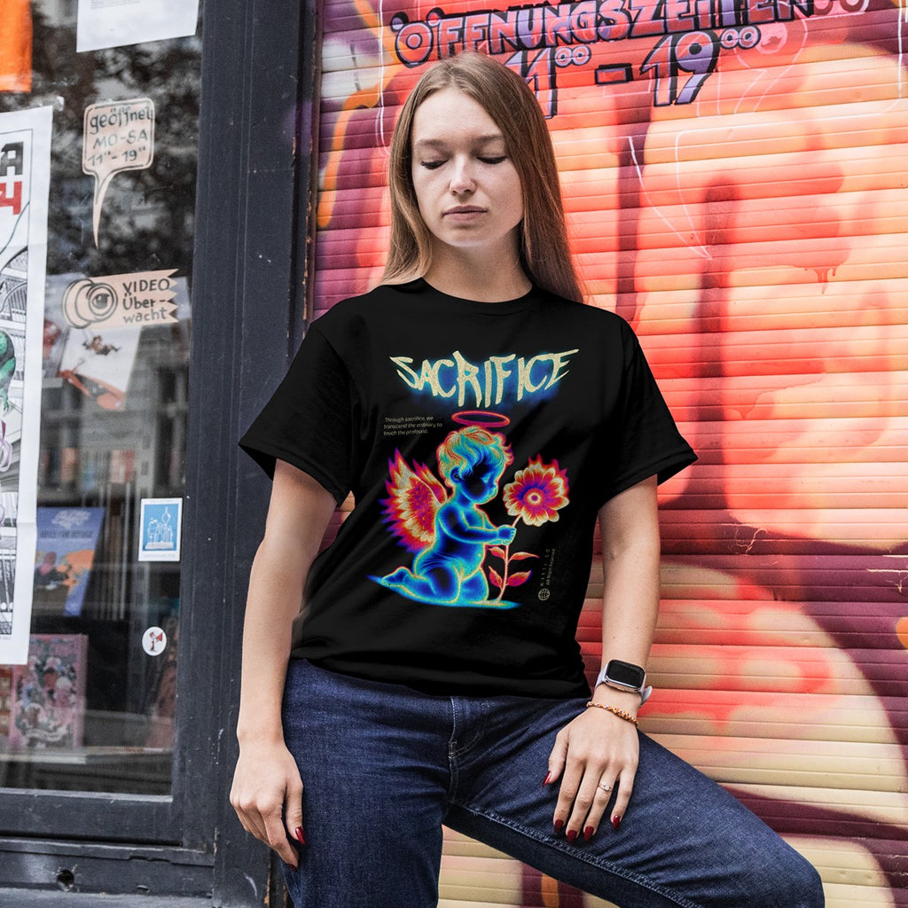 Sacrifice Graphic Tee – Black Gildan 5000