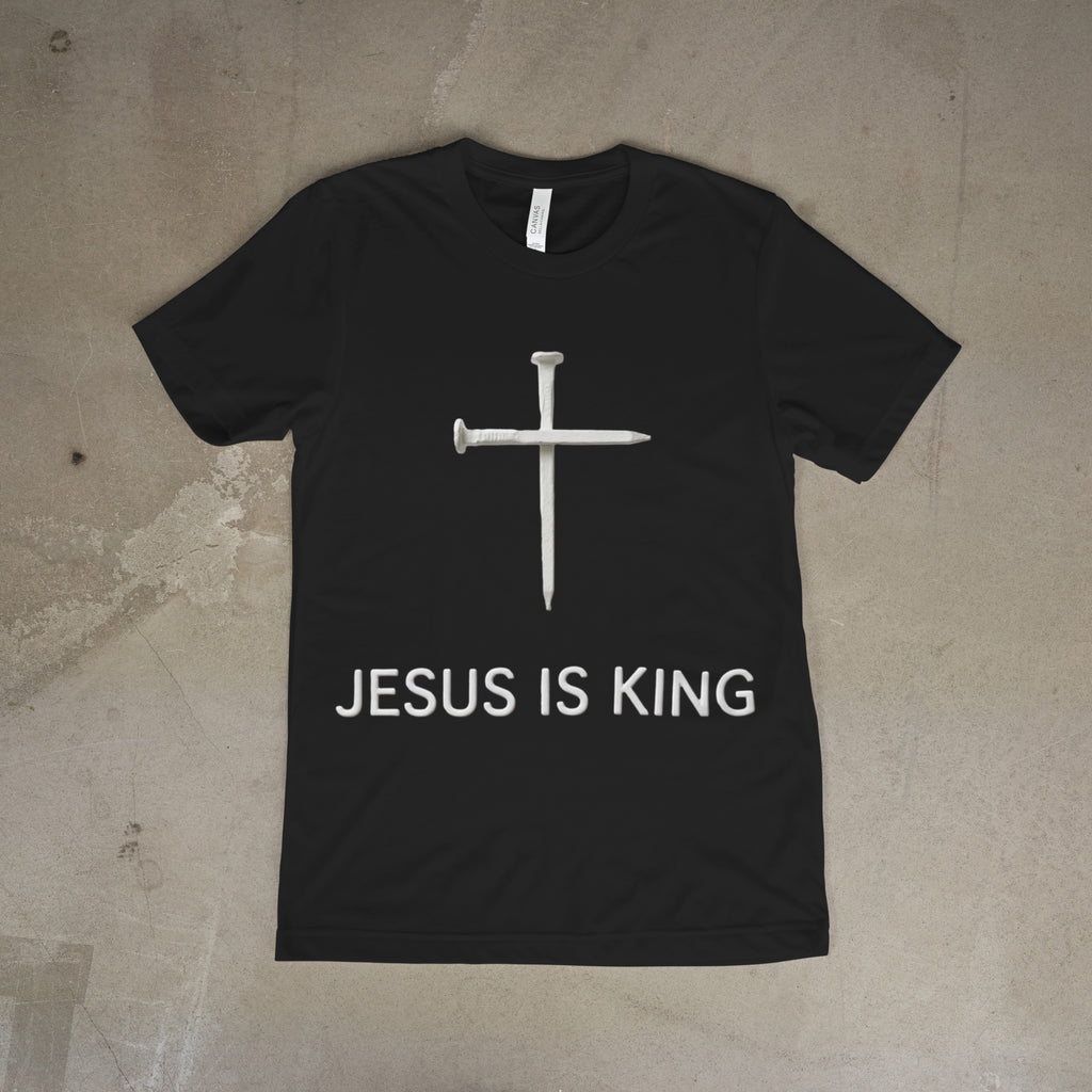 Jesus Is King Nail Cross Tee
